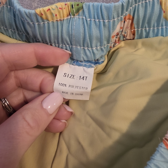 Kids Swim Trunks with Donut Print - Picture 2 of 5